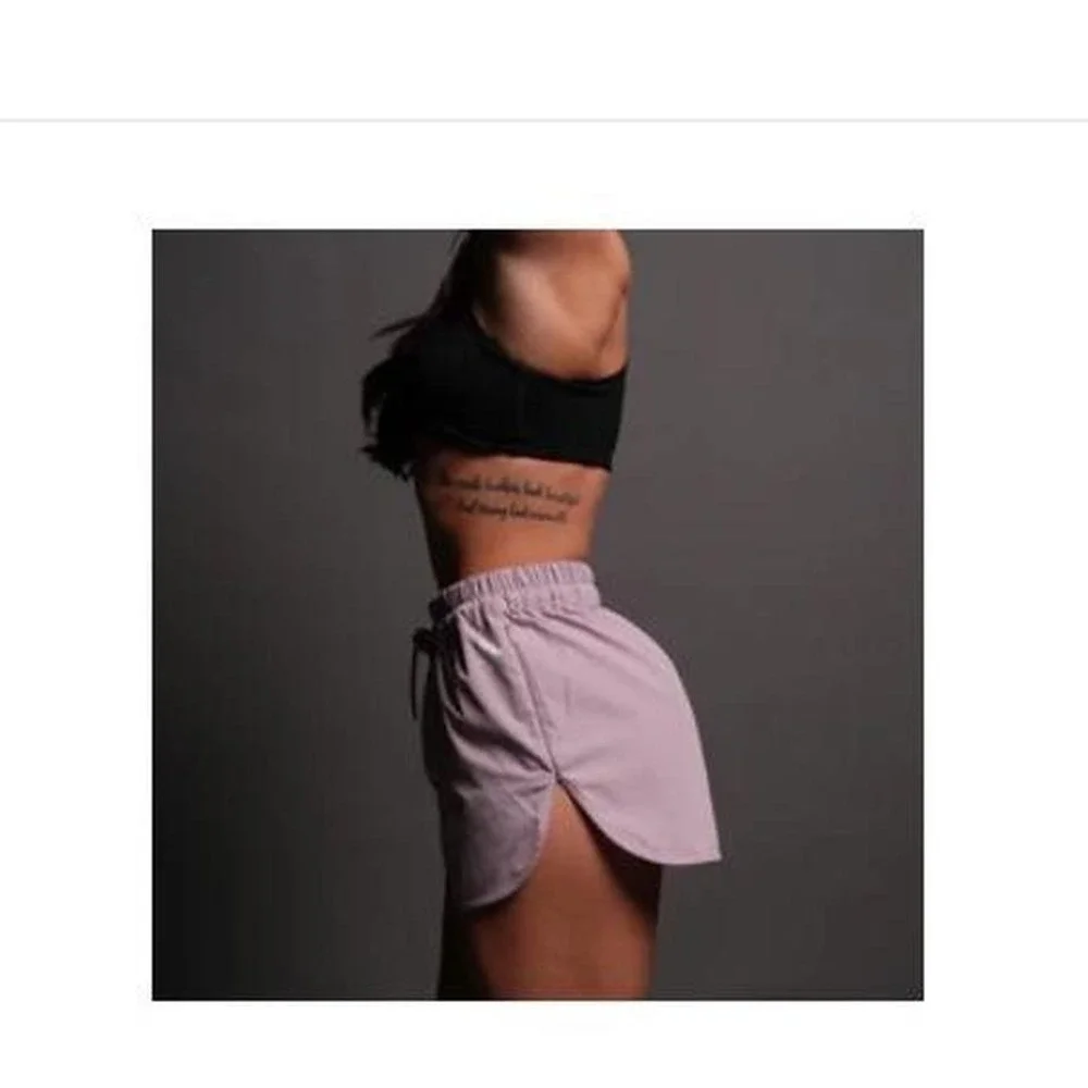 Darc Sport Small Dual Wolf Nadia Track‎ Shorts in Purple Smoke 1060